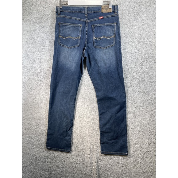Wrangler Jeans Mens Size 30 x 32 New Ocean Blue 4 Way Flex Comfort,Slim Straight - Picture 2 of 14